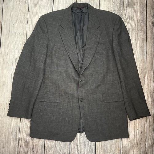 Vintage Hart Schaffner Marx Wolle Blazer Grau Sport Mantel Herren Größe 44 L Hergestellt in den USA - Bild 1 von 8