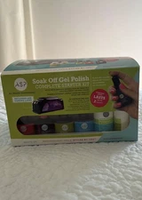 NEW ASP Soak Off Gel Polish Starter Kit. Includes Pink Passion polish & LED lamp