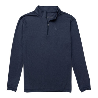 #ad TEXAS STANDARD Chiltepin Performance Hybrid Quarter Zip in Navy Size Large $50.00