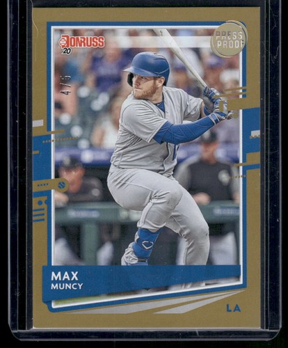 2020 Donruss Baseball Max Muncy Press Proof  /5 Ssp Dodgers - Picture 1 of 2
