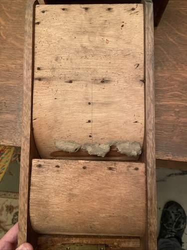 Antico vecchio negozio registratore di cassa legno rovere fino cassa campana cassetto funziona - Cha Chings - Foto 7 di 18