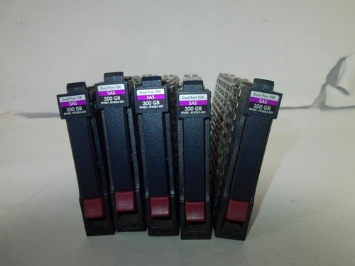 Lot Of 5 HP DG0300BARTQ 300GB 10K SAS 2.5'' Hard Drive W/caddy - Afbeelding 3 van 4