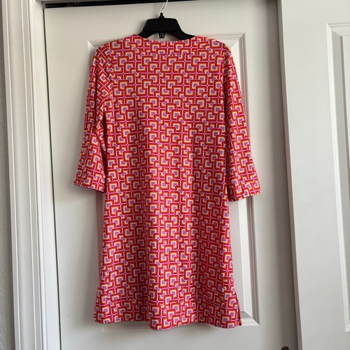 Jude Connally Women’s Nancy Dress Geometric Print Sz S Preppy Vacation - Picture 2 of 9