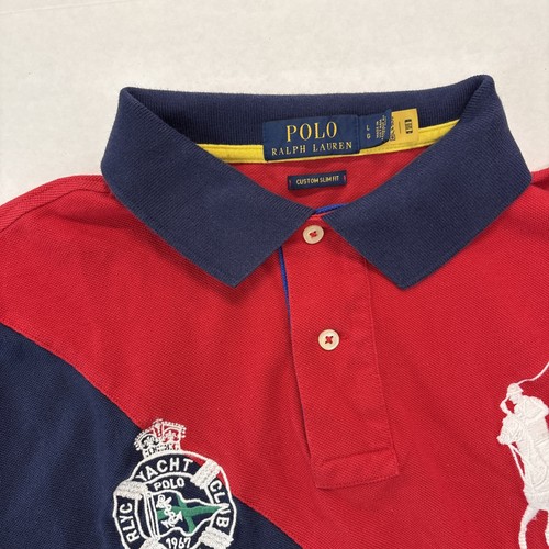 POLO RALPH LAUREN RLYC YACHT CLUB 1967 YACHTSMAN Herren GRÖSSE LARGE Poloshirt - Bild 3 von 16