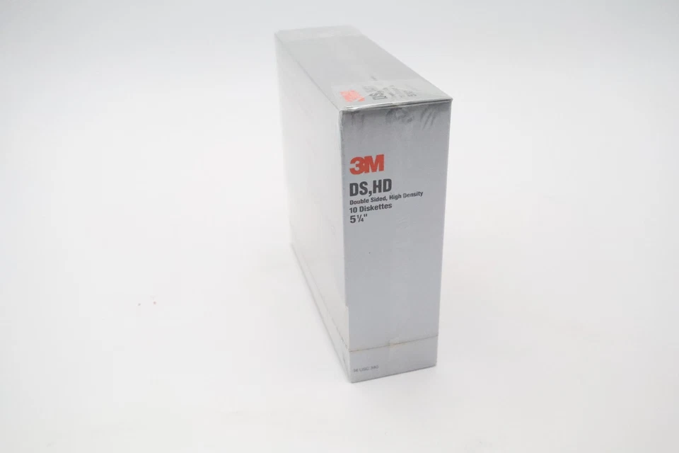复古 3M DS-HD 5.25 英寸软盘盒 10 NOS 密封双面 High Densi — 第 2/4 张图片