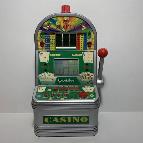 Excalibur 7 in 1 Ultimate Casino Mini Arcade Tabletop Machine Talking Mr Max Bet