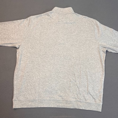 johnnie-O Mens Sz 2XL Sully 1/4 Zip Pullover Light Gray Blue Wrinkle Resistant - Picture 8 of 9