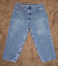 Levis 560 Jeans Mens 42x30 Light Wash Loose F...