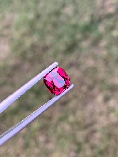 Jewelry Making 4.110ct Natural Pink Purple Loose Gemstone Garnet Cushion African - Picture 7 of 16