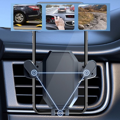 Support Téléphone Voiture Réglable pour Crochet Ventilation Compatible avec T