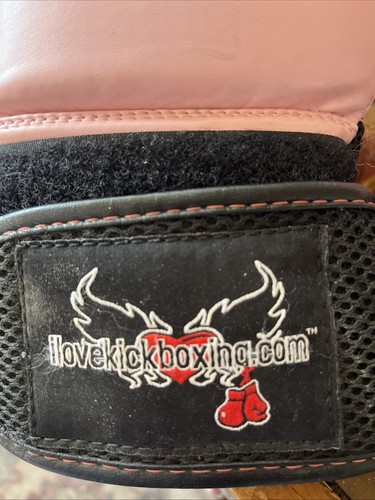 Century I LOVE KICKBOXING Boxing & Kickboxing PINK Sparring Gloves 12 oz - Picture 2 of 6