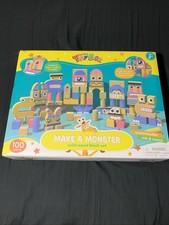 GEOFFREY'S TOY BOX Make A Monster Solid Wood Block Set | NEW | FREE SHIPPING |