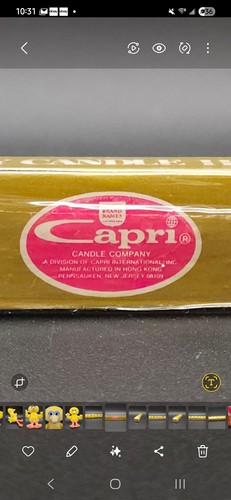 Vintage Capri Birthday Candle Holders Pack of 6 Sealed - Picture 2 of 8