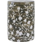 A&B Home 75417 Anita 18 inch Brown/White Stool