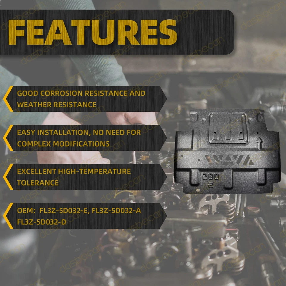 Front Lower Engine Splash Shield Guard for Ford F-150 2015-2023 FL3Z-5D032-D Foto 3 de 4