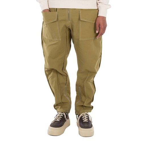 Isabel Marant Men's Khaki Tilseno Cotton Carrot Pants, Size Small