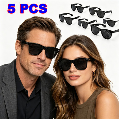 5PC Small hole Glasses Eyes Correction Exercise Eyesight Care Improvement Unisex