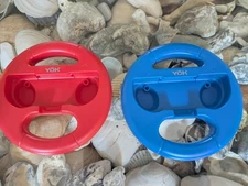 YOK Steering Wheels for Nintendo Switch 1 (Red & Blue, Great Condition)