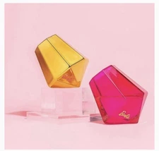 Dragon Glassware X Barbie Whiskey Glasses - 10 Oz Gold And Pink Set Of 2