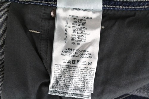 DIESEL Larkee C859Y Men's W29 Distressed Blue Cotton Jeans Straight Fit - Picture 9 of 10
