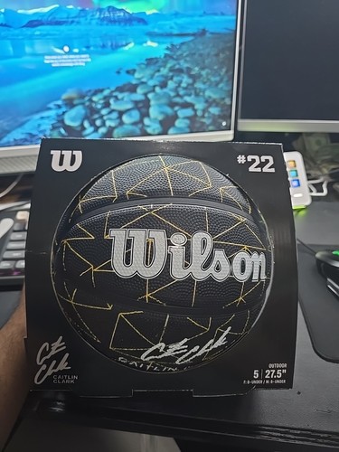 Wilson x Caitlin Clark Repetition Basketball Größe 5 - Limitiert Schwarz Selten Neu im Karton - Bild 2 von 4