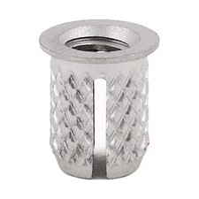 Press Insert, M3-0.50 Int Thrd Sz, 4.775 Mm L, 4.216 Mm Dia., 18-8 Stainless