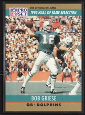 1990 Pro Set Bob Griese #24 Miami Dolphins