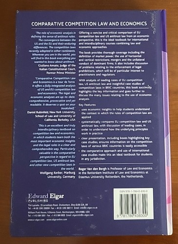 Comparative Competition Law and Economics, Hardcover by Van Den Bergh, Roger;... - Bild 3 von 3