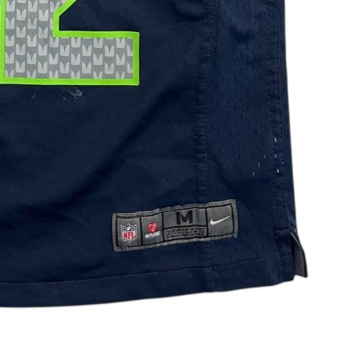 SEATTLE SEAHAWKS Blue Nike 12TH FAN NFL FOOTBALL JERSEY Fan Shirt Kid YOUTH 5/6 - Picture 5 of 7