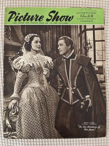 Picture Show Magazine Nov 12 1949 Errol Flynn Viveca Lindfors New Don Juan Blyth - Picture 11 of 24