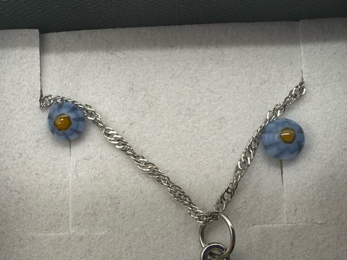 Murano Glass Company Millefiori Necklace and Earrings Set - Round Blue - Picture 6 of 7