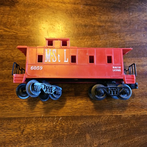 Lionel O Gauge Scale M&St L Red 6059 Train Caboose Car Minneapolis and St. Louis - Picture 4 of 14