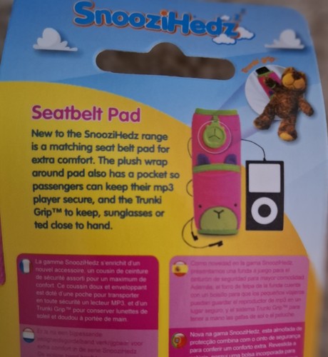 Trunki Snoozihedz Seatbelt Pad Pink *BNIP - Picture 4 of 4