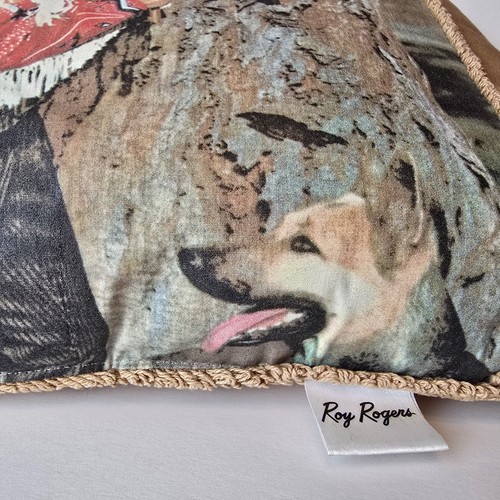 2 Rare Vintage Roy Rogers Limited Edition Throw Pillows 80s Western Cowboy Decor - Picture 18 of 22