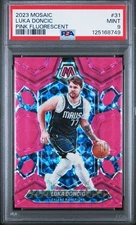 2023 Panini Mosaic Luka Doncic Pink Fluorescent 5/10 PSA 9
