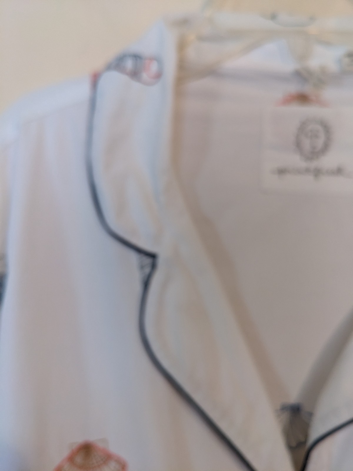 Print Fresh Beachcomber Button Down Sleepshirt/Go… - image 9