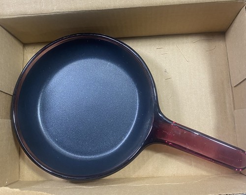 Vintage Visions Cranberry 7 Inch Covers Non Stick Skillet Silverstone Open Box - Picture 8 of 12