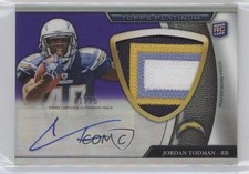 2011 Platinum Purple Refractor Rookie /25 Jordan Todman RPA Jumbo Patch Auto RC