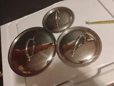 Three Stainless Steel Pot Lids $35 Free Shipping