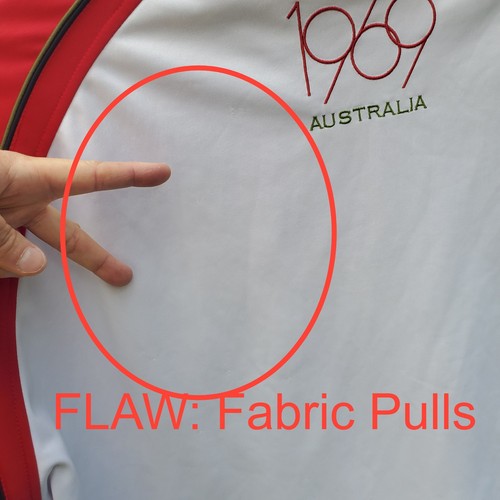 Coogi Trainingsjacke Herren 4XL weiß 1969 Australien geometrischer Druck durchgehender Reißverschluss Y2K - Bild 11 von 18