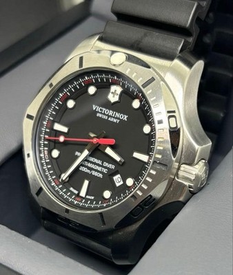 Victorinox INOX Professional Diver 45mm Swiss Quartz Watch Black 200M Box