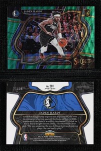 2022-23 Panini Select Courtside Green Wave Prizm /50 Jaden Hardy #281 Rookie RC