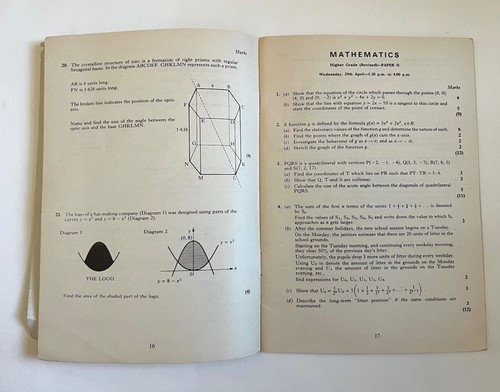 Higher Mathematics 1987-90 (Scottish Certificate of Education Exam Past Papers) - Picture 4 of 7