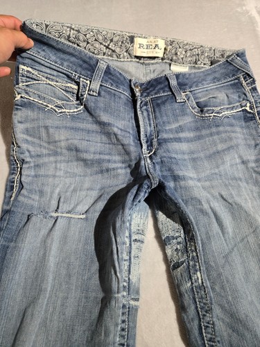 ARIAT Real Denim Blue Jeans Mens Size 33 XL Bootcut Country Western Y2K Jeans - Picture 4 of 12
