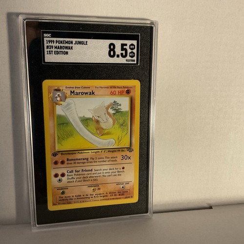 1999 Pokémon Jungle 1st Edition Marowak #39  Graded SGC 8.5
