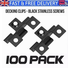 100-1000x Composite Decking 3mm Hidden Fixing Fasteners Stainless Clips+ Screw