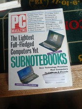 1992 OCTOBER 27 PC MAGAZINE - SUBNOTEBOOKS FRONT COVER 