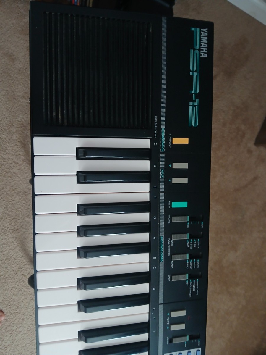 Yamaha Psr-12 Vintage 49 Keys Keyboard Synthesizer No