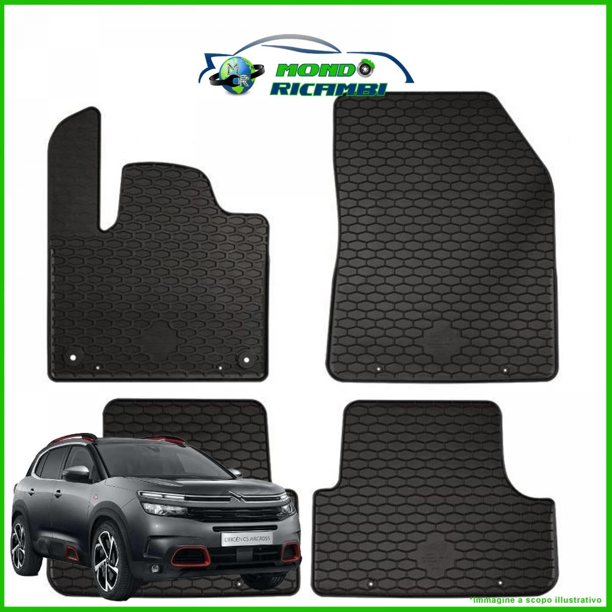 Set Tappeti Gomma 3D Citroen C5 Aircross 2018-2025 | Protezione Totale TPE