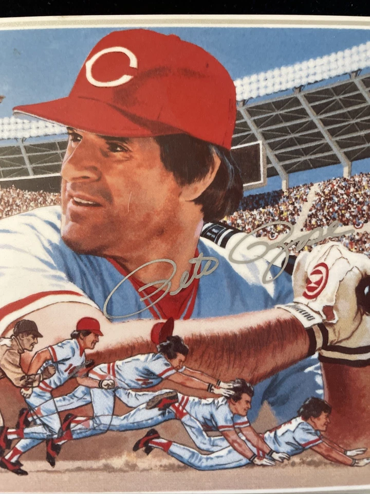 Pete Rose Autographed Signed 1985 Limited Edition Plaque w Two Vintage SI's - Image 4 of 4